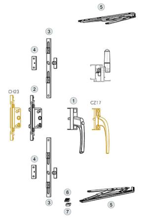 European outward opening multi-lock 2